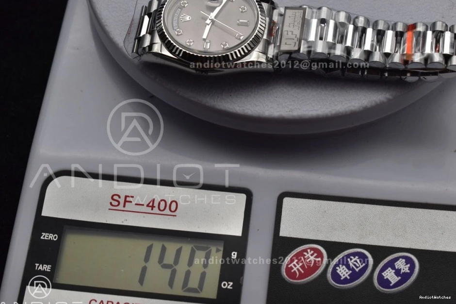 SS Best Grey 904L Diamond Weight) on Bracelet vr3255 750 Steel (Gain DayDate Edition Comfortable QF Dial President 36 V5 0419